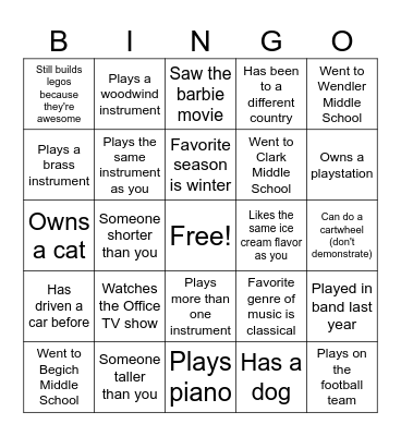 Bingo Card