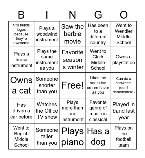 Bingo Card