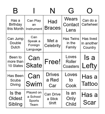 QuAC Delta Sigma theta - Ice Breaker Bingo Card