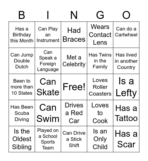 QuAC Delta Sigma theta - Ice Breaker Bingo Card