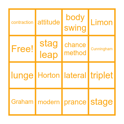 Modern Bingo Card