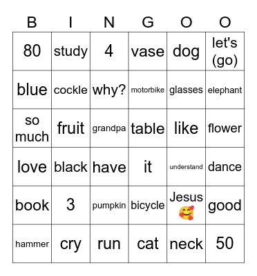 Guide to Pronunciation Bingo Card