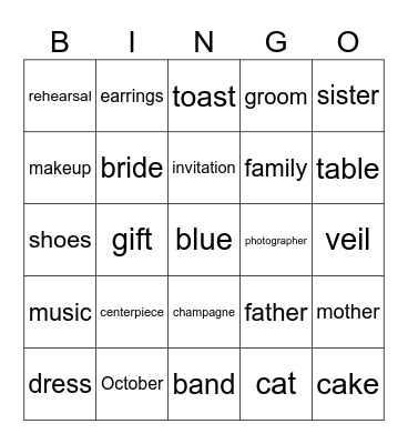GINA SAYS Bingo Card