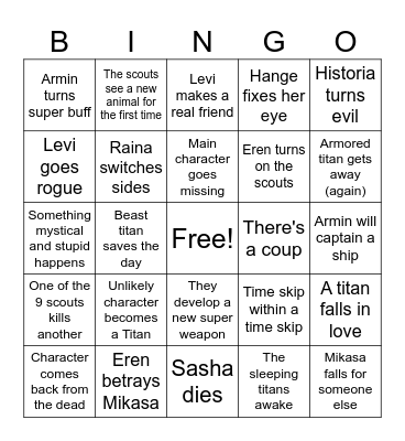 AOT_S4 Bingo Card