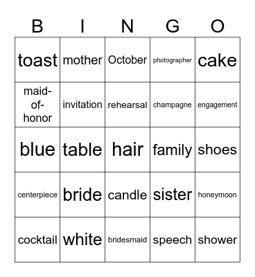 GINA SAYS Bingo Card