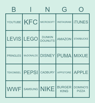 L O G O Bingo Card