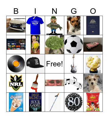 80 Years  of Ooohhhh, Dave! Bingo Card