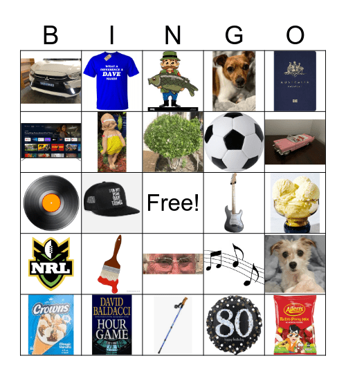 80 Years  of Ooohhhh, Dave! Bingo Card