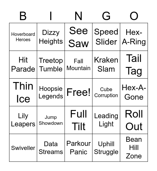 Fall Guys S10 Solo Show Bingo v2 Bingo Card