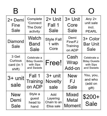 Back in Session Bingo Card