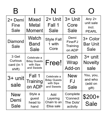 Back in Session Bingo Card