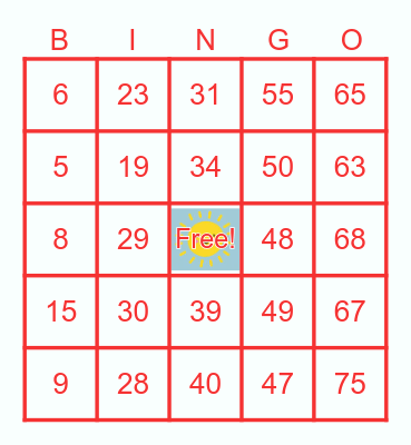 HOT AUGUST BINGO 2023 Bingo Card