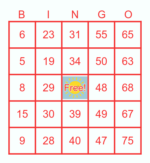 HOT AUGUST BINGO 2023 Bingo Card