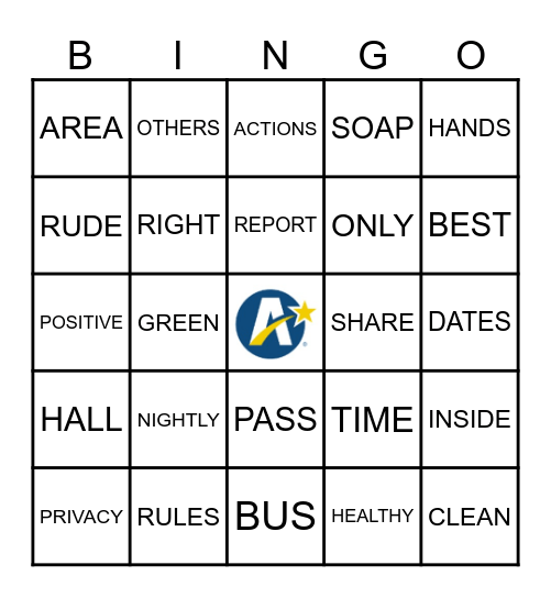 SCHOOL EXPECTATIONS Bingo Card