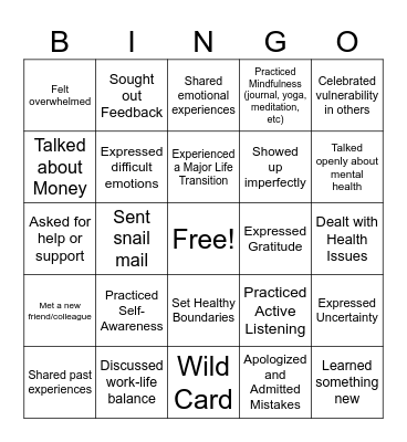 Vulnerability Bingo Card