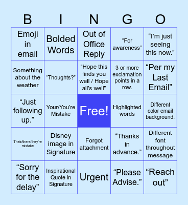 Zendesk Party Bingo Card