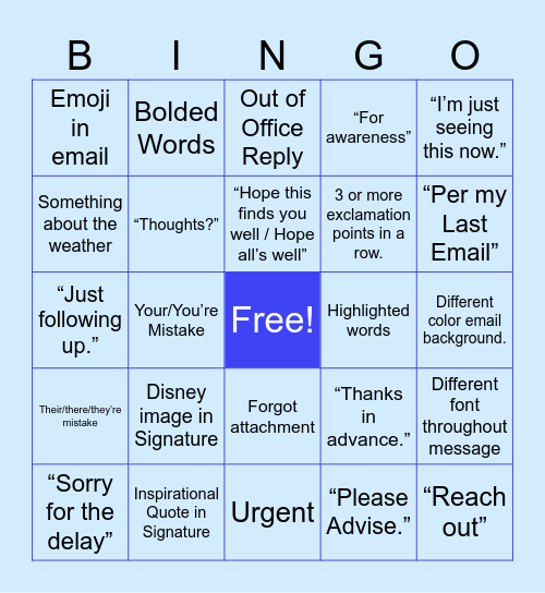 Zendesk Party Bingo Card