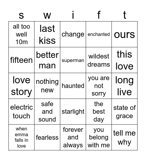 Bingo Card