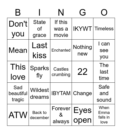 stillbugged Bingo Card