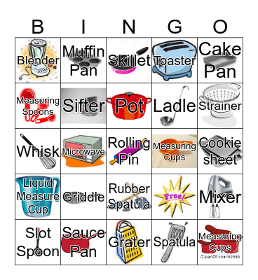 COOKING ESSENTIALS #3 Bingo Card