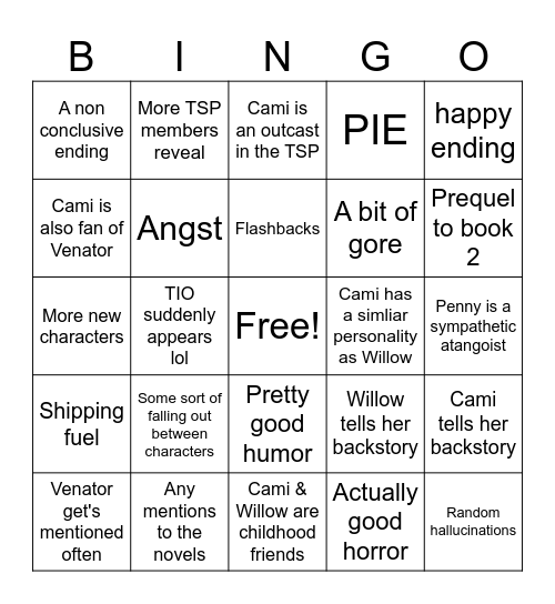 Piggy Bingo Card