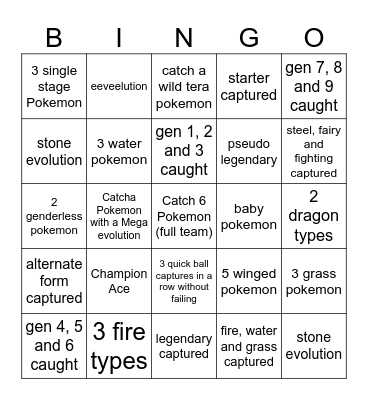 Then we fight Bingo Card