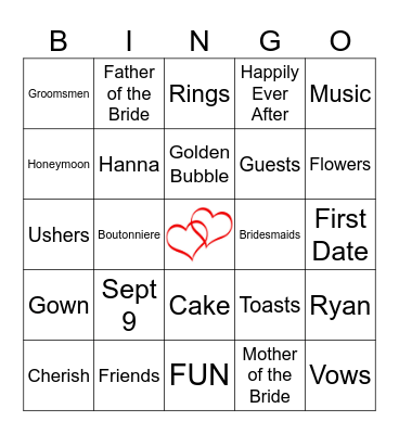 Celebrate Bingo Card