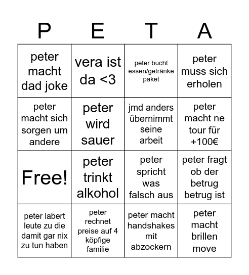 abzocke Bingo Card