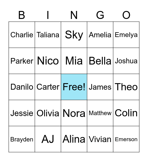 CLASSMATE BINGO! Bingo Card