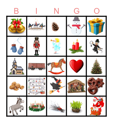 ZEITLINIE: WINTER Bingo Card