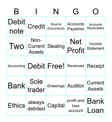 Accounting Bingo Card