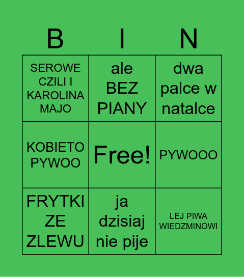 🍀 Paweł Core 🍀 Bingo Card