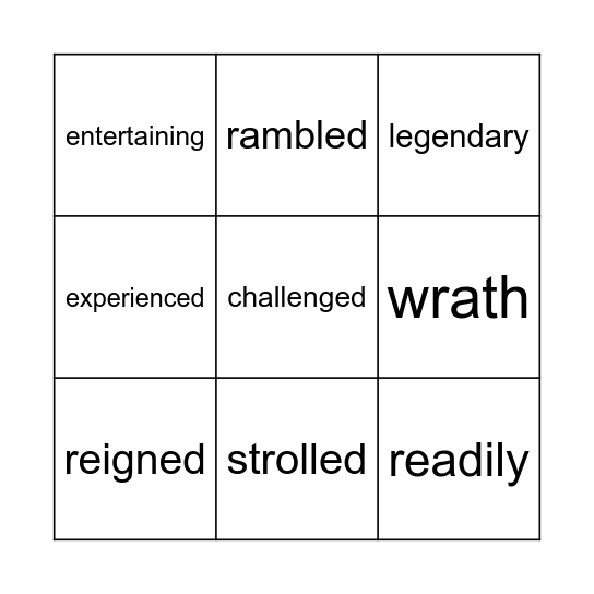 Fix It Grammar Weeks 1 & 2 Bingo Card