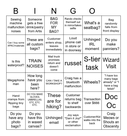 ILE Bingo Card