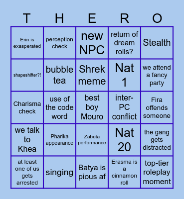 imagine *not* alienating everyone we meet Bingo Card