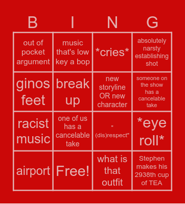 Matt Sharpcutterie Bingo Card