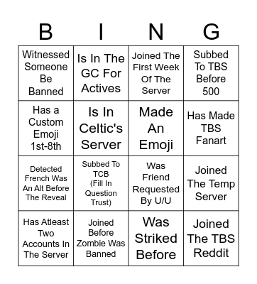 TBS Server Bi Bingo Card