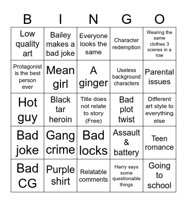 My Story Animated Bingo Card