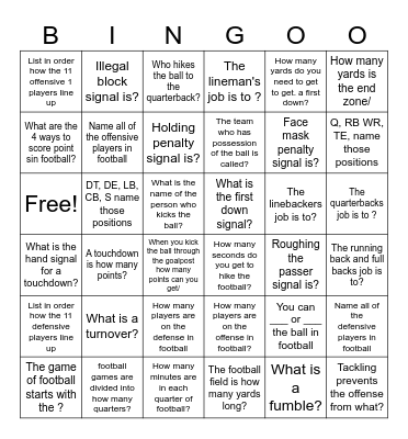 SPORTS BINGO CARD Bingo Card