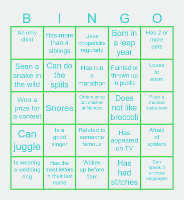 RSM MK People Bingo Card