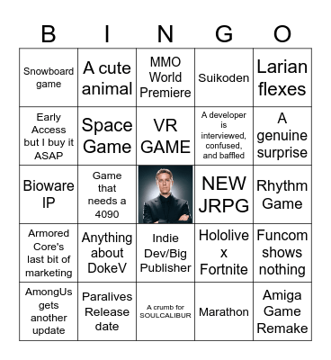 Gamescom ONL Bingo Card