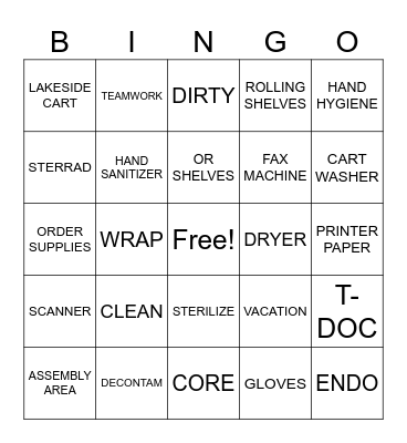 MDRD BINGO GAME Bingo Card