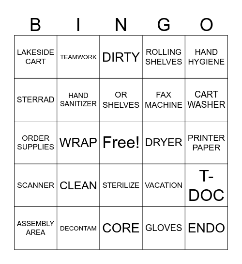 MDRD BINGO GAME Bingo Card