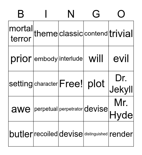 Workshop 3 Bingo Card