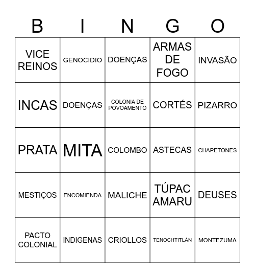 Bingo- 7º Bingo Card