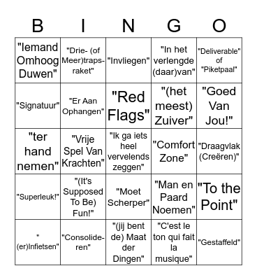 Mennosensitiviteit: It's supposed to be fun! Bingo Card