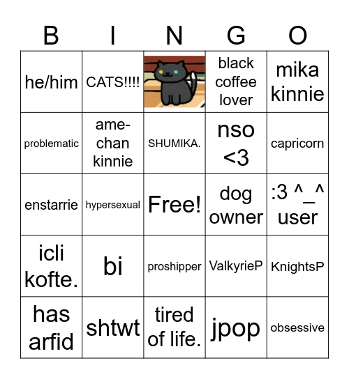 Itsuki 's bingo Card