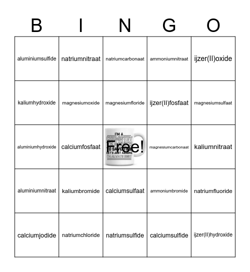 zouten Bingo Card