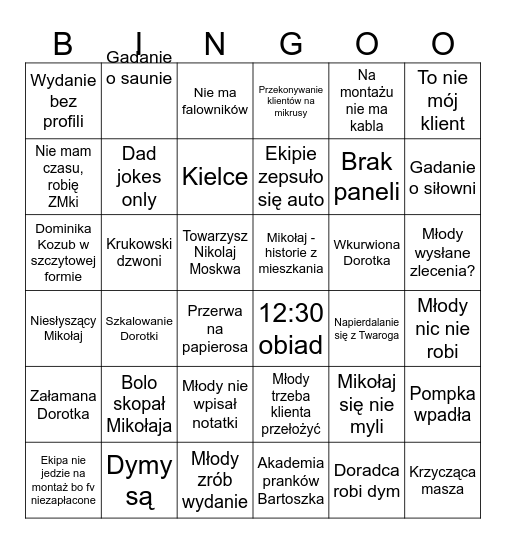 Dolny Śląsk Bingo Card