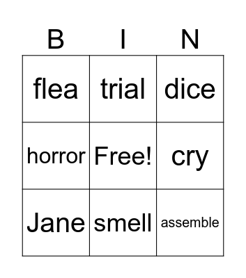 test custom Bingo Card